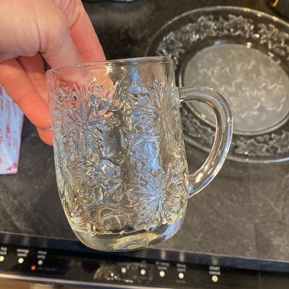 Vtg Princess House Crystal Fantasia Mug Set - Picture 2 of 8